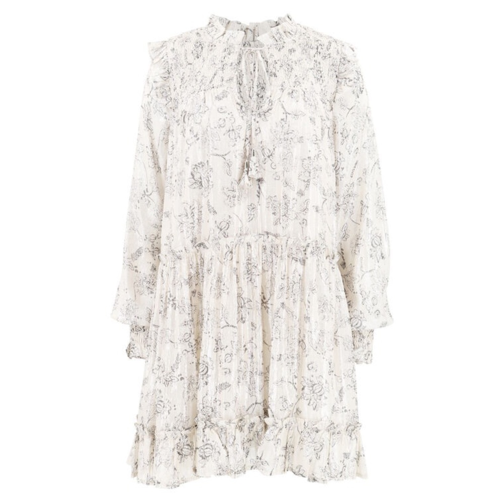 Love the Label Paulina White Floral Dress - medium
